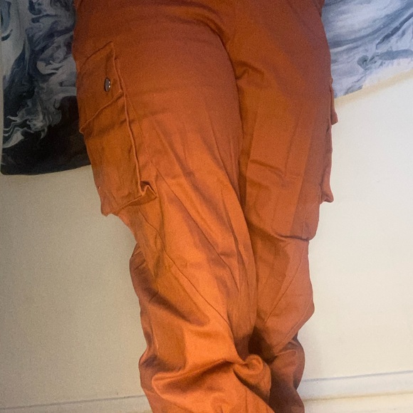 Rust High waisted Thong Jeans - Picture 3 of 10